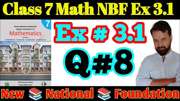 Class 7 Math NBF  Exercise 3.1 Q8 Rate,Ratio Proportion|Class 7 Math Ex 3.1 Q8 National 📚 Foundation