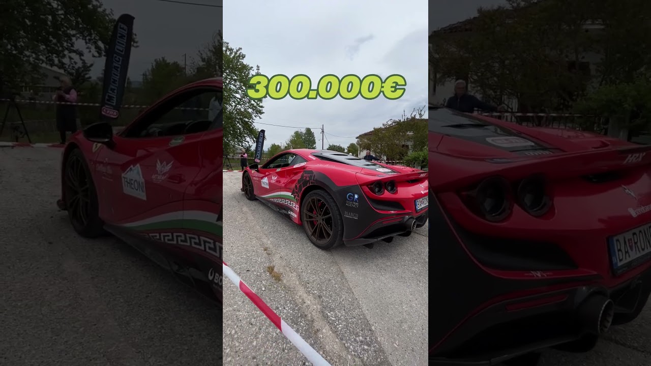 ⁣Ferrari F8 Tributo da RECORD! | QUANTO COSTA LA TUA AUTO? #shorts #QCLTA #doppioscarico