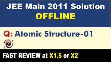 JEE Main 2011 Physics Solutions | Atomic Structure-01