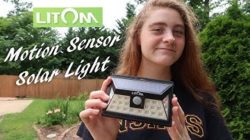 🌞LITOM 24 LED Outdoor Motion Sensor SOLAR LIGHT REVIEW 👈