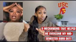 I was feeling DRAINED as a USC Pre-Law Student😩 5 Steps: How I overcame the mid-semester burn out ✅