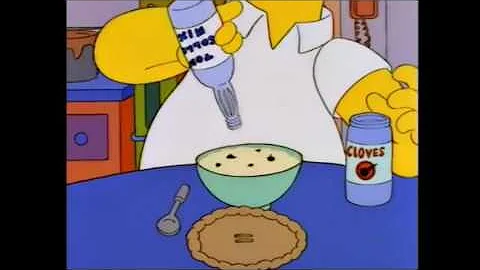 The Simpsons - Homer's Improvised Breakfast