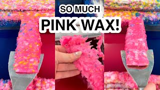 pink wax scrape! | scrapey scrapey