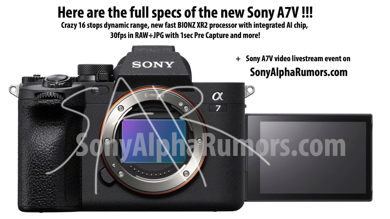 Here are the full specs of the new Sony A7V: Preorder now!
