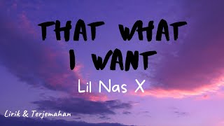 LIL NAS X  - That What I Want  HITS TIKTOK (Lirik & Terjemahan)