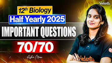 12th Bio-Maths + Pure Science + Bio-CS | Half yearly Exam 2025 Important Questions | Asha Ma