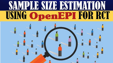 STEEKPROEFGROOTTE SCHATTING MET BEHULP VAN OPENEPI VOOR RCT