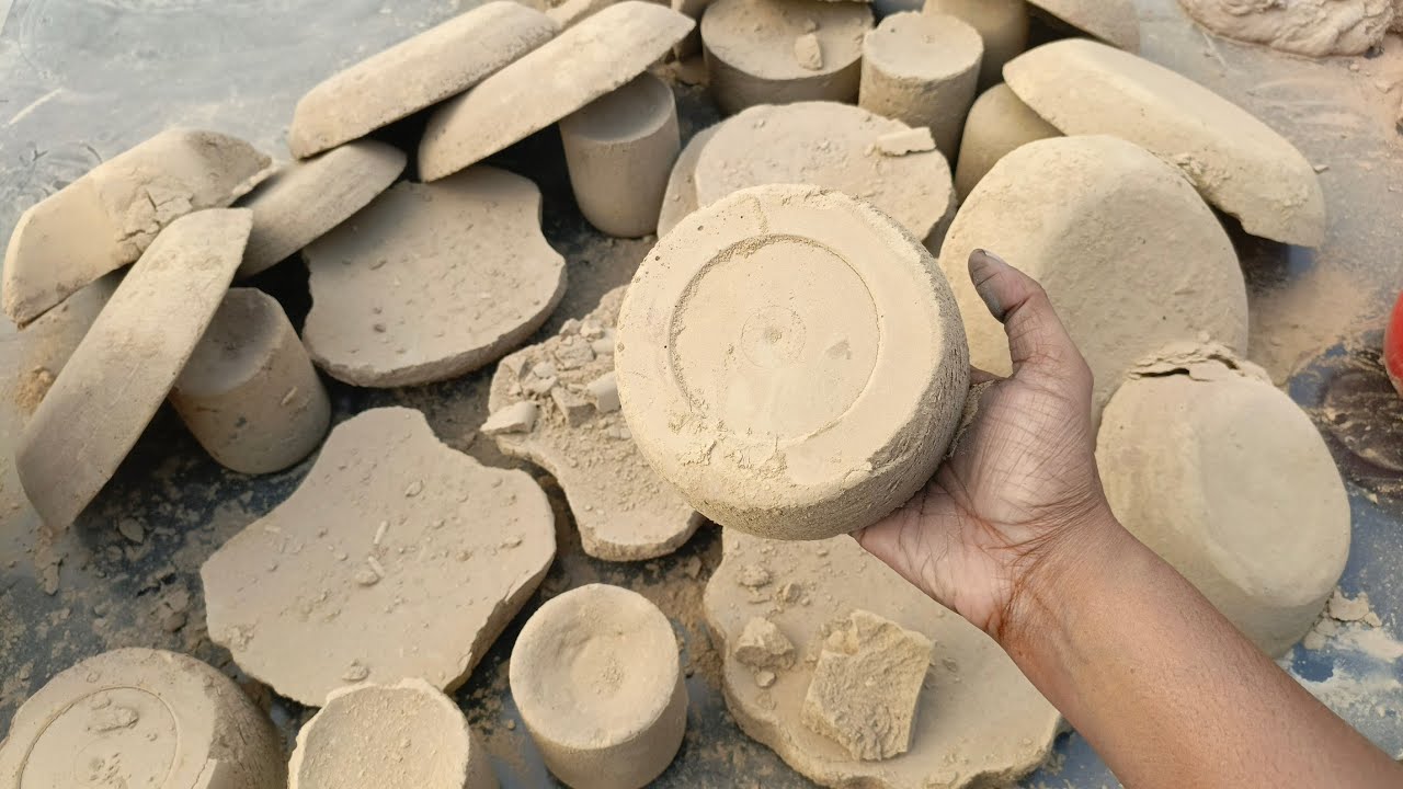 Asmr. Anmol mud dirt dry+water crumbling