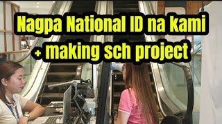 PHILIPPINES NATIONAL ID time 🇵🇭 + making school project din. #chassquadchannel #davaocity #vlog