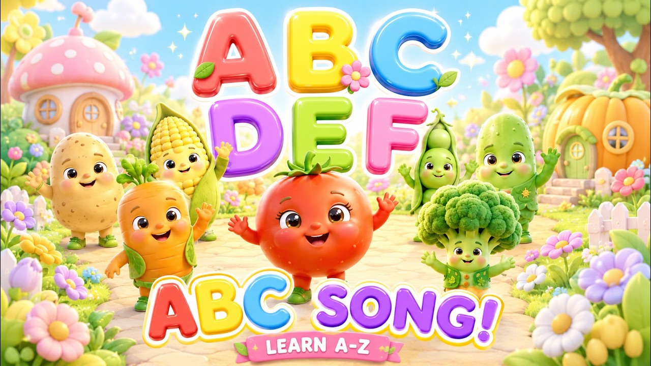 ABC Alphabet Song for Kids 🔤 | Learn A to Z with ZimuBells Veggie