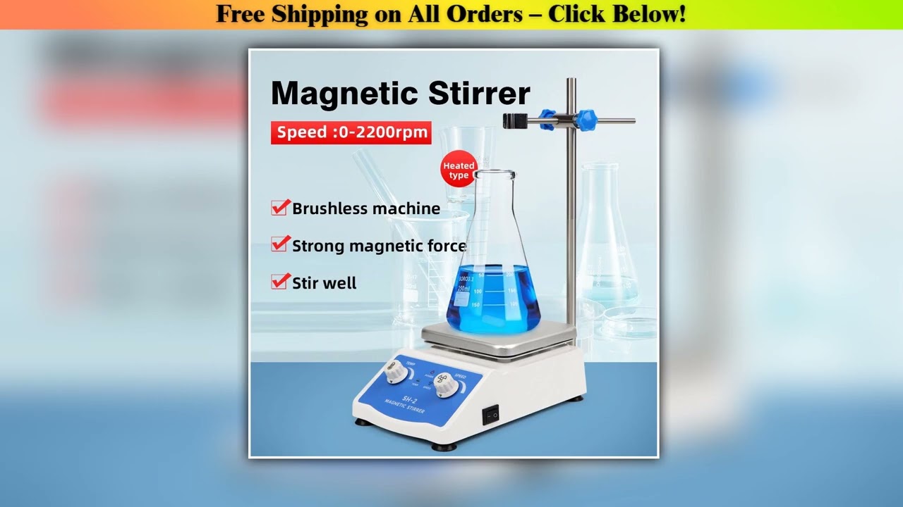 SH-2 Laboratory Magnetic Stirrer Adjustable Laboratory Hot Plate Magnetic Stirrator Digital