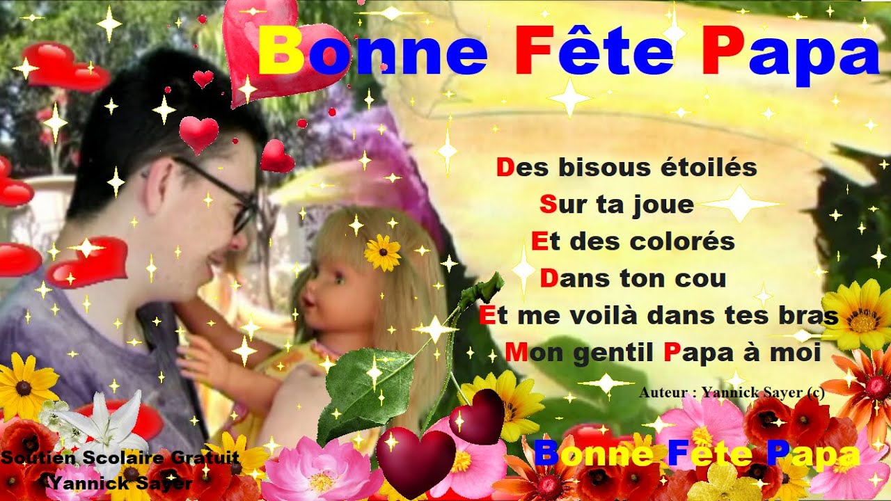 Fete Des Peres 21 Texte Poeme Gratuit A Imprimer Reciter A Son Papa Youtube