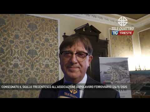 CONSEGNATO IL SIGILLO TRECENTESCO ALL'ASSOCIAZIONE DOPOLAVORO FERROVIARIO | 24/11/2025