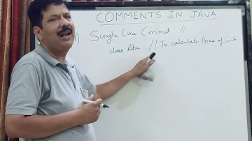 Comments in java | icse | computer applications | class 9 & 10 | 018