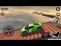 Impossible Stunt Car Tracks 3D: Green Car Driving Stunts  - Android GamePlay Crazy Stunts