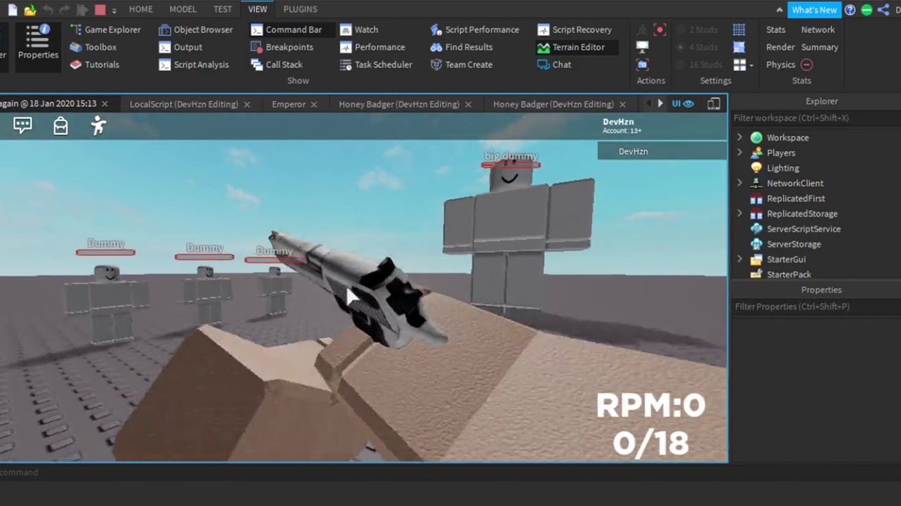 roblox fps development pt 2 - YouTube