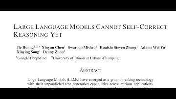 Large Language Models Cannot Self-Correct Reasoning Yet
