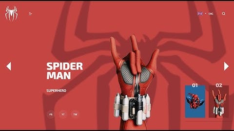 Create a Spider-Man Landing Page using HTML , CSS & GSAP