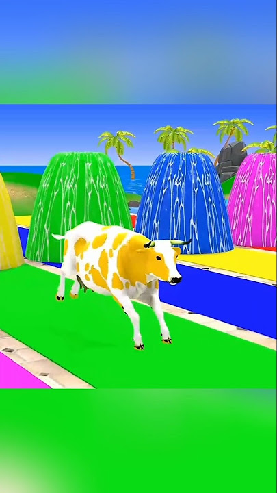 Yellow Cow🐮meted his Sister 😍 #3danimal #viral
