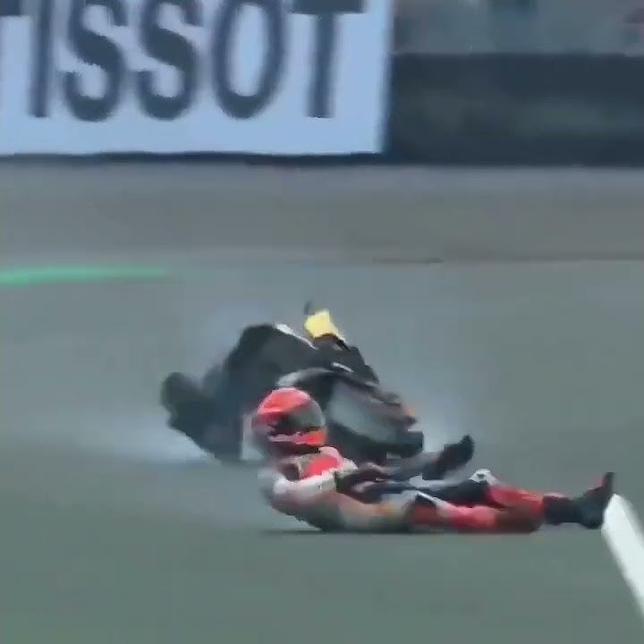 Detik-detik Marq Marquez Kecelakaan di Mandalika #Mandalika #Kecelakaan #Marquez