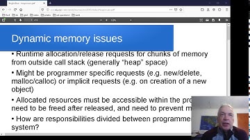 Intro: Dynamic memory handling issues