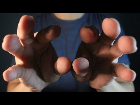 ASMR Hand movements, Plucking and Face touching + Mouth sounds