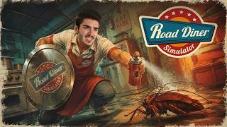🪳 JE PASSE PLUS DE TEMPS À TUER DES CAFARDS QU'À CUISINER !!! | ROAD DINER SIMULATOR screenshot 2