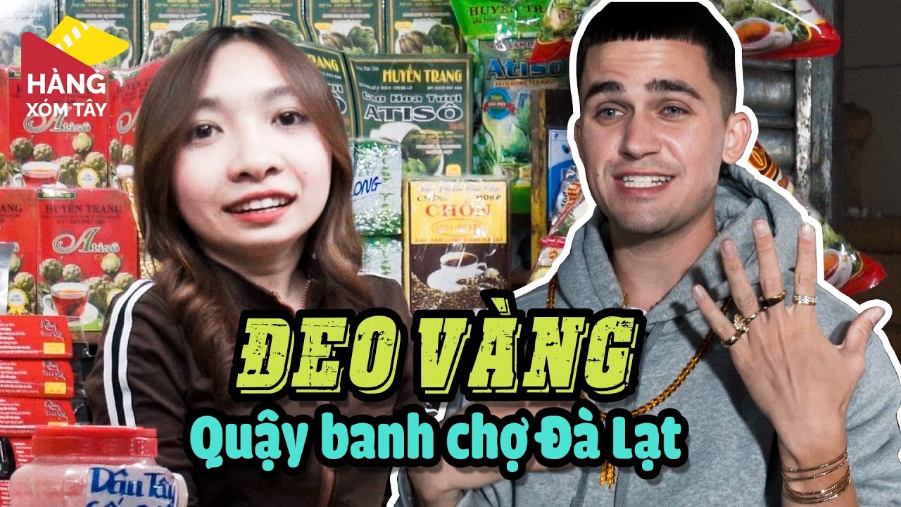 Người Mỹ troll tiếng Việt chợ Đà Lạt - Cướp mic hát luôn karaoke | HÀNG XÓM TÂY