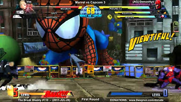The Break Weekly #117 - MvC3 FR - Vex VS [AG] DemonHyo