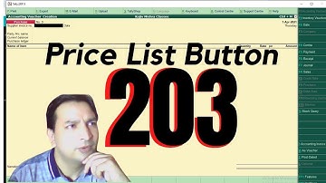 Tally Chapter 203 TDL for Price List Button By Rajiv Mishra Computer Class | Learn TALLY TDL Coding
