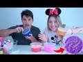 DESAFIO TRANSFORMANDO SLIME VELHA EM NOVA! Extreme Slime Makeover Challenge Tata vs Henrique