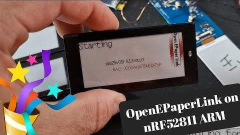 OpenEPaperLink running on the nRF52811 ARM SoC E-Paper price tag