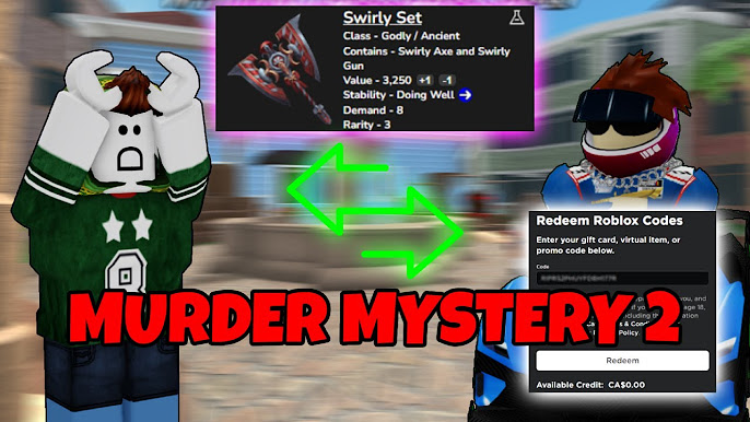 Murder Mystery 2 (MM2) Full Godly Set Including Ancient and