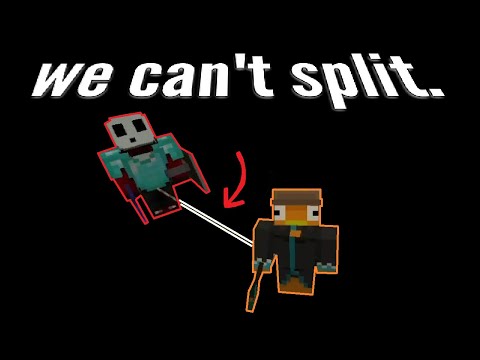 Minecraft But We Re CHAINED TOGETHER 