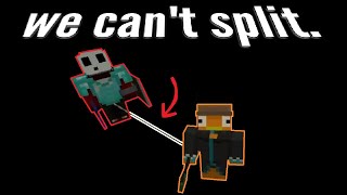 Minecraft, but we're CHAINED TOGETHER