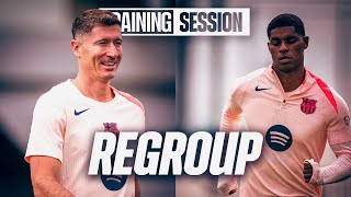 LEWY &amp; RASHFORD show their true LEADERSHIP in FC Barcelona Training Session 🔵🔴