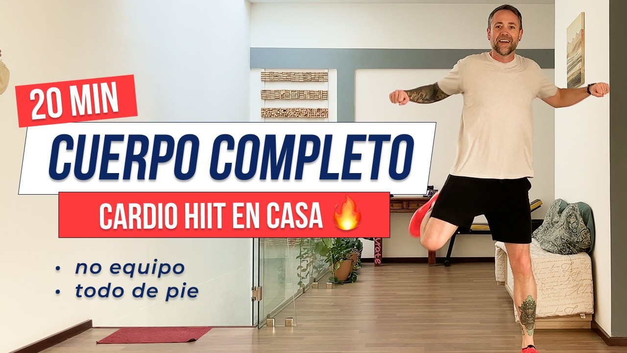 20 Min CARDIO HIIT 🔥 Quema grasa en casa sin equipo | VAMOS con Brian