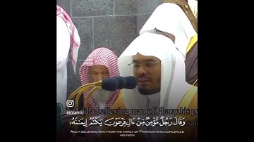 تلاوة عطرة بصوت القارئ ياسر الدوسري ما تيسّر من سورة غافر