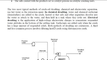 Crude oil desalting and distillation