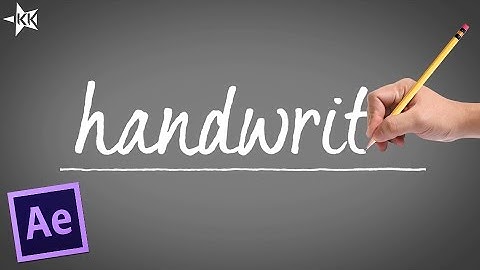 Handwritten Text Effect | Self Writing | After Effect Tutorial