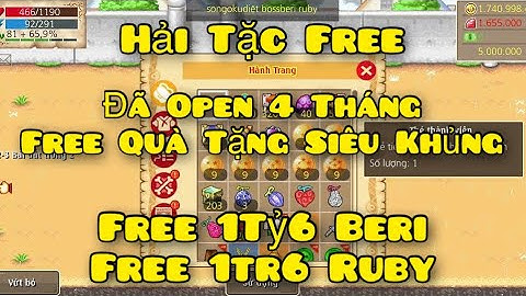 Htth Lậu Mới Nhất Đã Open 4 Tháng Free 1tỷ6 Beri 1Tr6 Ruby Free Trái Ác Quỷ Rương Trang Bị Cam Lv80