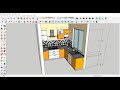 MODULAR KITCHEN DESIGN 1.1 | SKETCHUP TUTORIAL FOR BEGINNERS | AUTOCAD AND INTERIOR