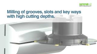 simmill H2 β milling of grooves, slots and key ways