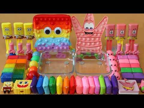 Mixing”Rainbow <strong>VS</strong> Pink” Eyeshadow and Makeup,parts,glitter Into <strong>Slime</strong>!Satisfying <strong>Slime</strong> Video!★ASMR★