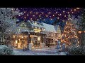 Christmas Village Lights with Relaxing Night Jazz Music