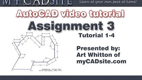 Basic AutoCAD Exercise - Relative and Polar input.