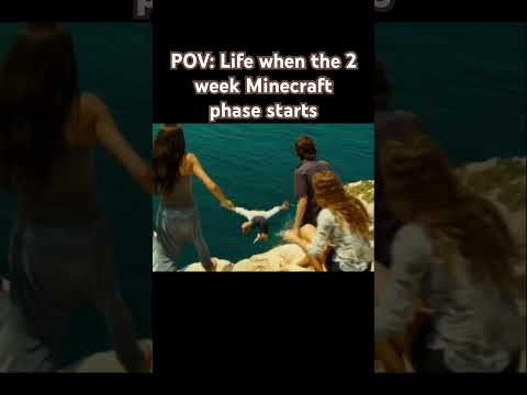 POV: Life when the 2 week Minecraft phase starts #minecraft #minecraftshorts