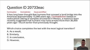 How to MASTER SAT Transition Questions in 5 Minutes (Official College Board Example)