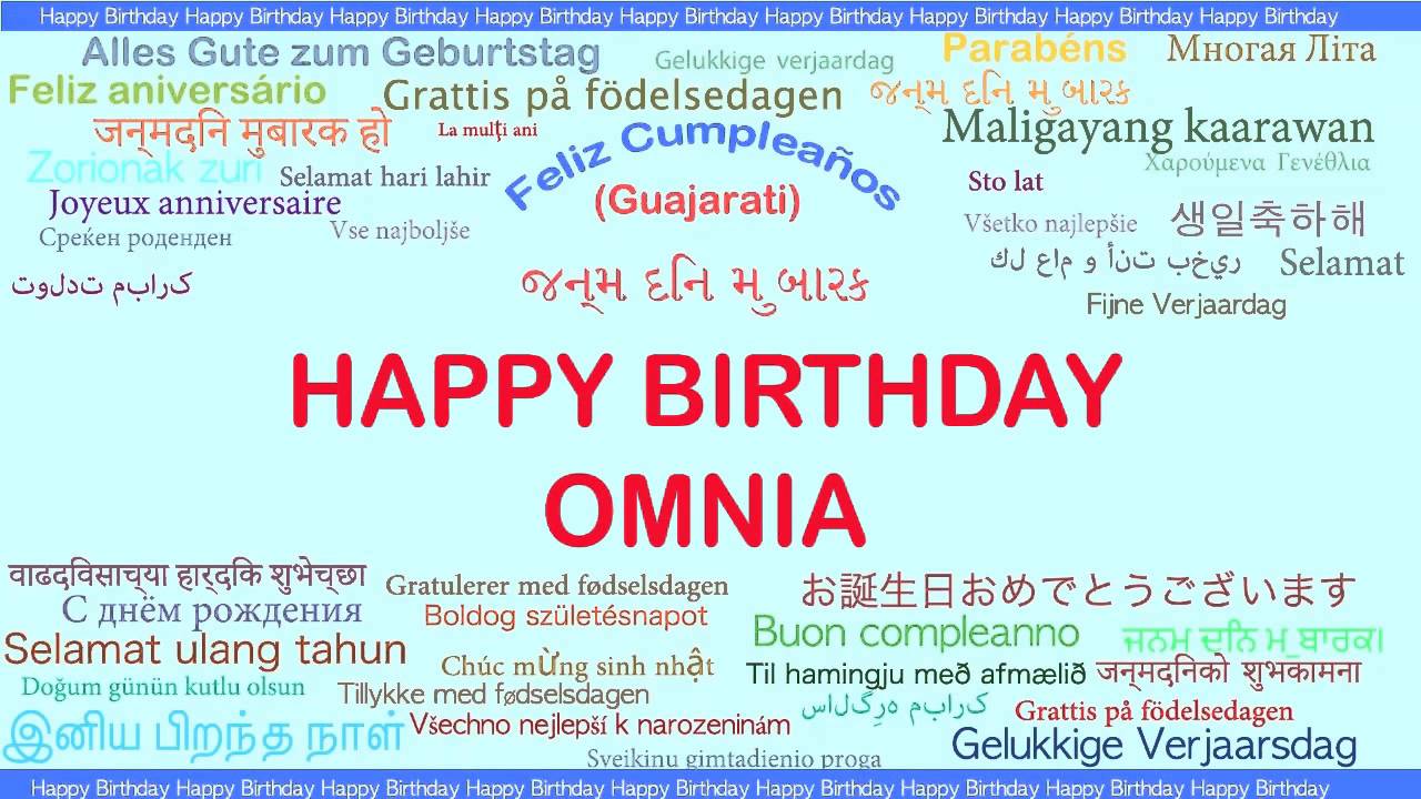 Omnia Languages Idiomas Happy Birthday Youtube