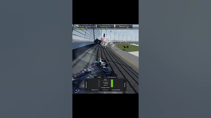 Just Daytona is brutal🥶 #automobile #nascar #racing #crash #roblox #robloxnascar #daytona500 #funny